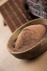 Milk and dark chocolate, candy sweet background