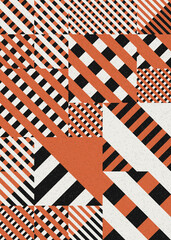 Abstract Geometric Pattern generative computational art illustration