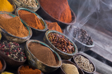 Spices, Cooking ingredient, smoke