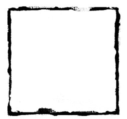 Obraz premium Watercolor sqaure on white background 