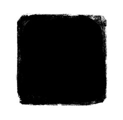 Watercolor sqaure on white background	