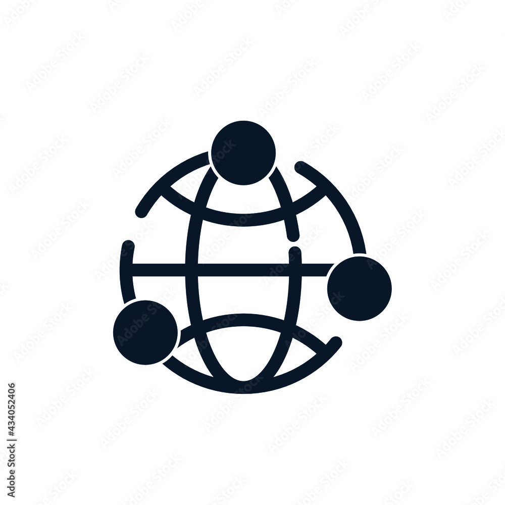Poster planet, location points. the concept of share in the application of social networks, travel. vector 