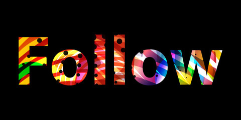 Social network communication word vector illustration