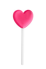 Heart lollipop isolated