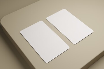 Mock up of Business card for branding identity