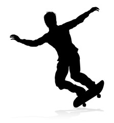 Silhouette Skater Skateboarder