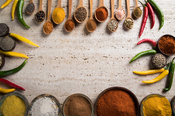 Aromatic spices and Still Life, Space for your text background