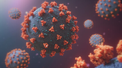 Fototapeta na wymiar 3d rendered illustration of coronavirus