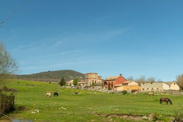 Obraz premium Senda de las pesquerías reales en Valsaín Segovia