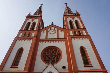 Sacred Heart Cathedral was built by the German colonial authorities in 1901-1902 (Cathédrale du Sacré-Cœur de Lomé). Lome, Togo.