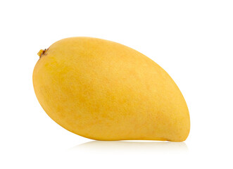 Ripe mango isolated on white