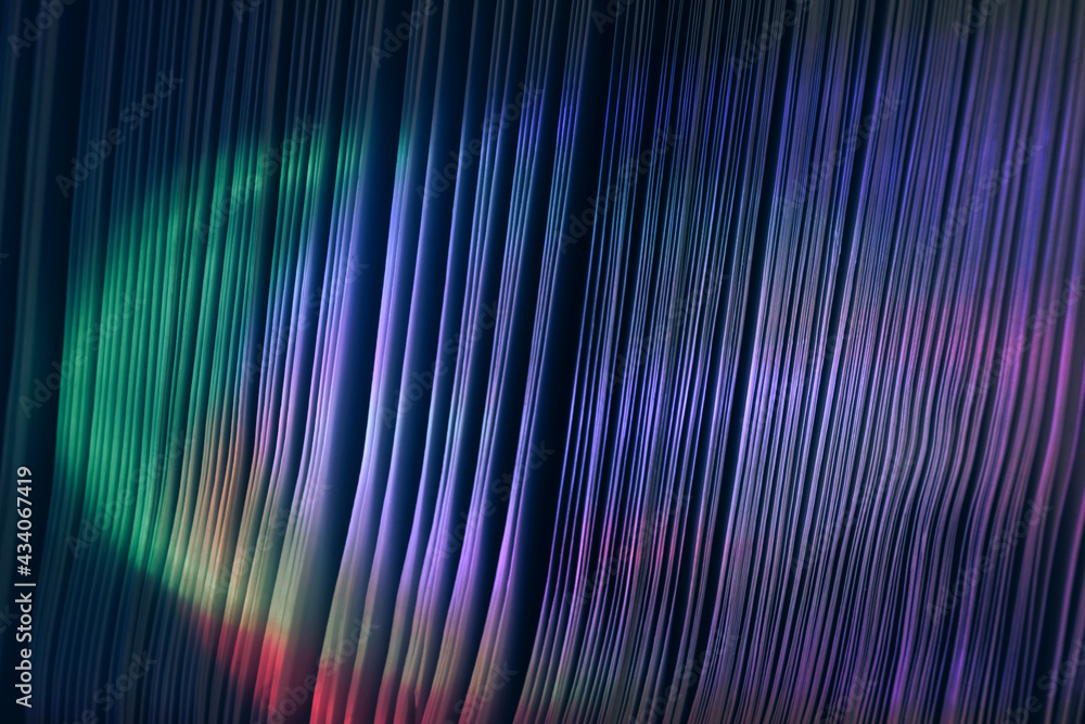 Aufkleber Close up Beautiful book pages in the color light on a night. Background pattern for design. Macro photography view.