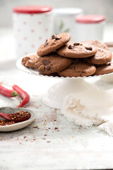 Chilli choc chip cookies