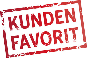 roter Stempel Kundenfavorit