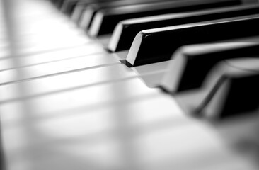 piano keys, close-up. about music.