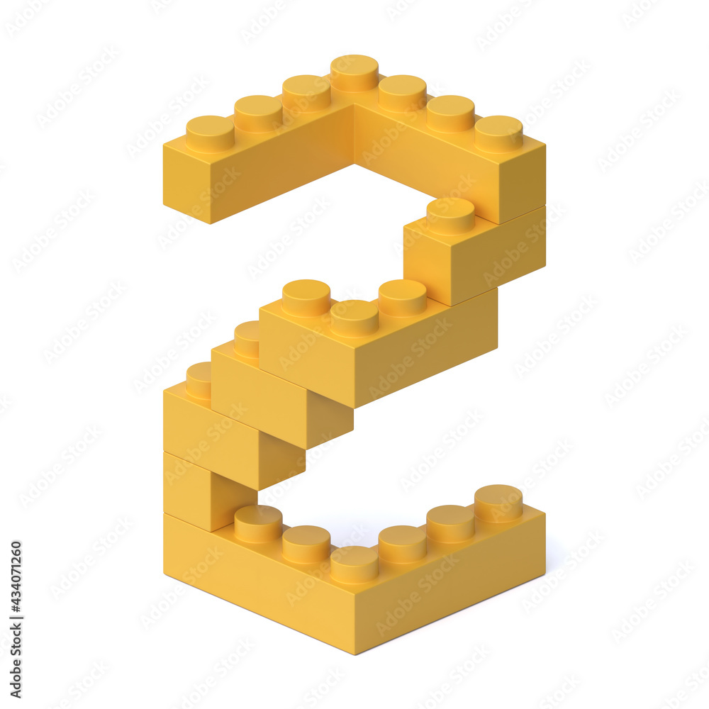Poster building blocks font 3d rendering letter z