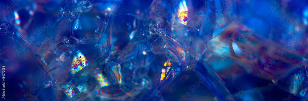 Aufkleber lather. abstract background from bubbles and soap foam. beautiful macro structure.