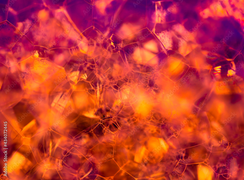 Aufkleber lather. abstract background from bubbles and soap foam. beautiful macro structure.