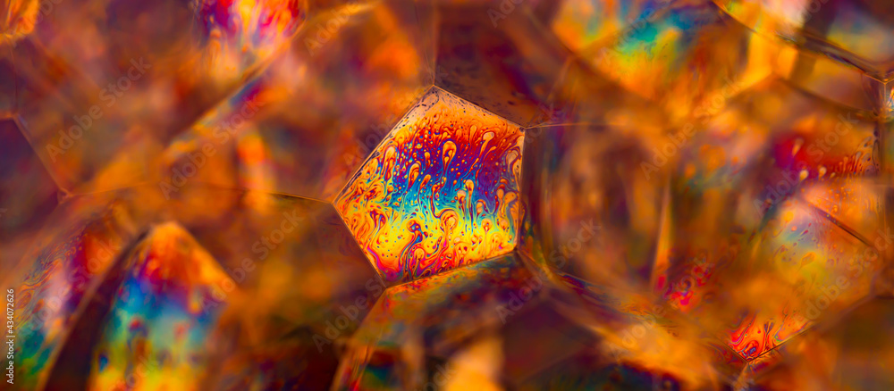 Aufkleber lather. abstract background from bubbles and soap foam. beautiful macro structure.