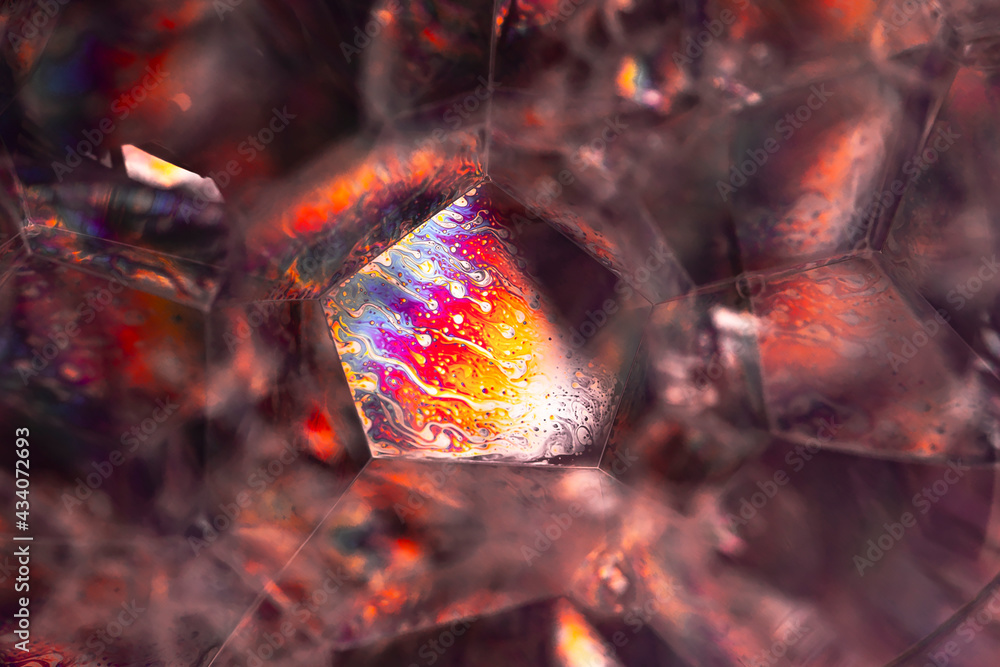 Aufkleber lather. abstract background from bubbles and soap foam. beautiful macro structure.