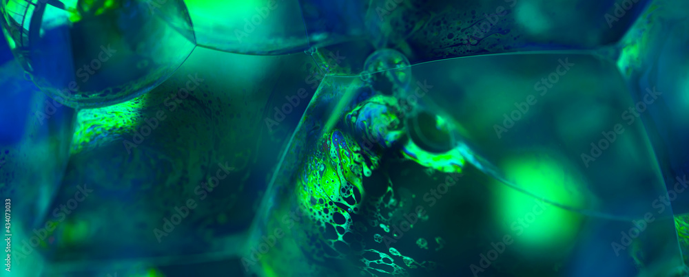 Aufkleber lather. abstract background from bubbles and soap foam. beautiful macro structure.