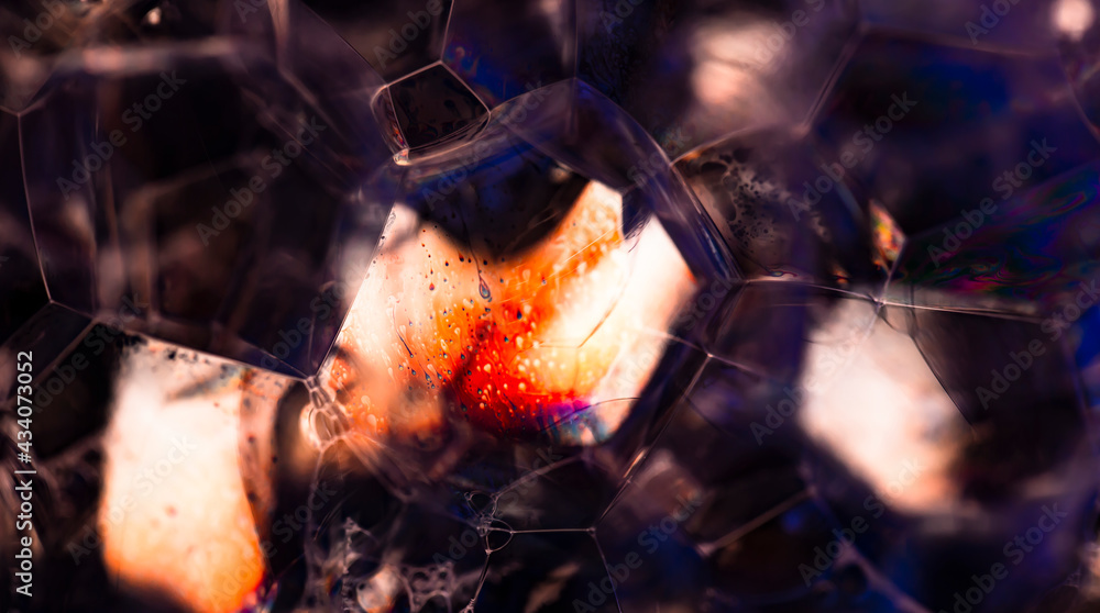 Aufkleber lather. abstract background from bubbles and soap foam. beautiful macro structure.
