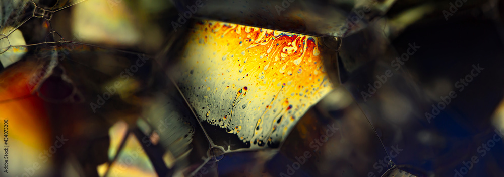 Aufkleber lather. abstract background from bubbles and soap foam. beautiful macro structure.