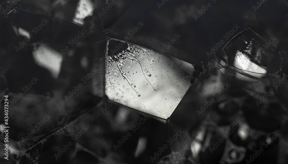 Aufkleber lather. monochrome abstract background from bubbles and soap foam. beautiful macro structure.