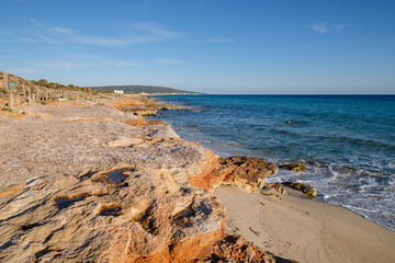 Migjorn beach, Formentera, Pitiusas Islands, Balearic Community, Spain