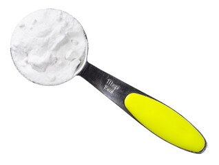 baking soda in measuring tablespoon cutout