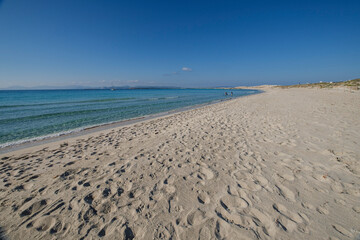 Ses Salines d’Eivissa i Formentera Natural Park, Illetes beach, Formentera, Pitiusas Islands, Balearic Community, Spain