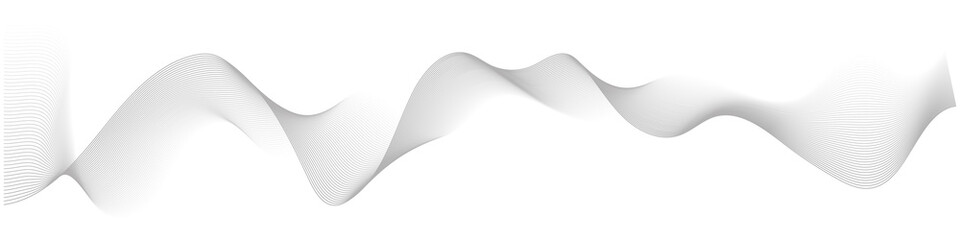 abstract vector wave lines on white background