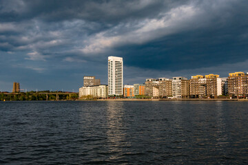 Stockholm, Sweden The Hornsbergs strand neighbourhood on Kungsholmen.