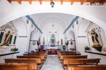 Foto op Canvas Sant Ferran de les Roques church, Formentera, Pitiusas Islands, Balearic Community, Spain © Tolo