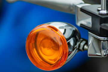 red Vintage Motorcycle Turn Signal