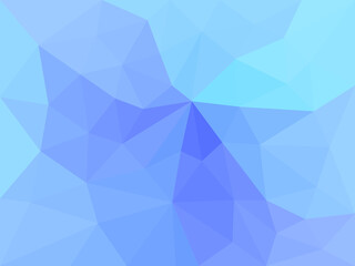 Deep ocean - beautiful blue marine abstract mosaic polygonal background