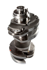 New engine crankshaft. Spare part.