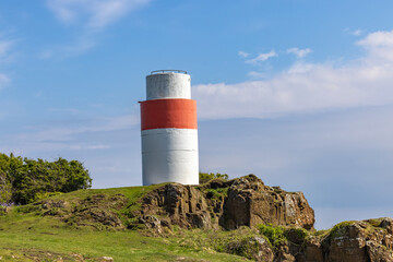 Ha Lighthouse in Aberdour, Scotland