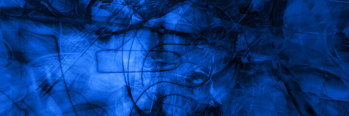 blue abstract background - obrazy, fototapety, plakaty