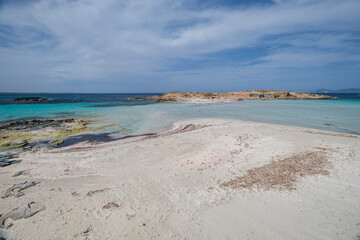 kitesurfing on Illete beachFormentera, Pitiusas Islands, Balearic Community, Spain