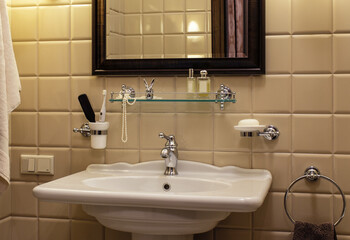 modern bathroom sink and faucet
