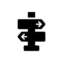 Arrows decision icon