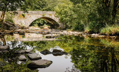 Fototapeta na wymiar Skelwith Bridge Near Ambleside In The Lake District