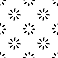 Zippers seamless pattern isolated on white background.