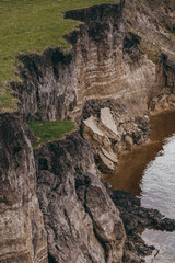 waterfall in the mountains