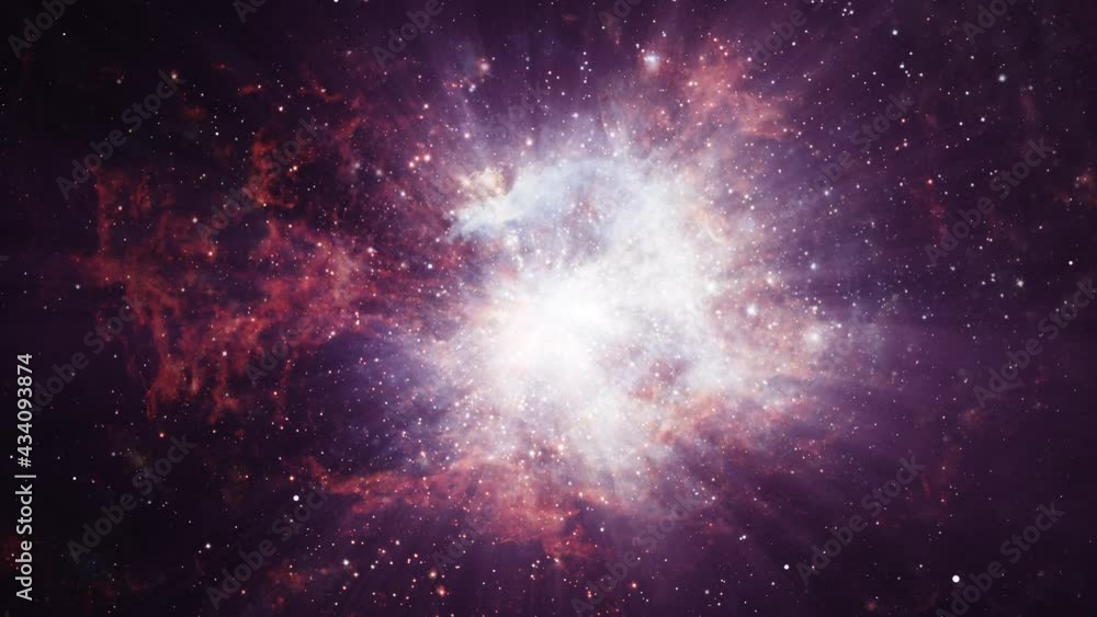 Poster 4k 3d heaven like space background with glow nebula and starfield. cosmos art. space nebula seamless