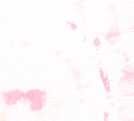  White Tie Dye Wash. Die Batik Fun Background.