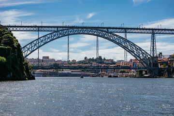 Dom Luís I Bridge - double-deck metal arch bridge that spans the River Douro between the cities of...