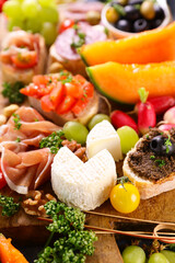 antipasto- buffet food,  health snack