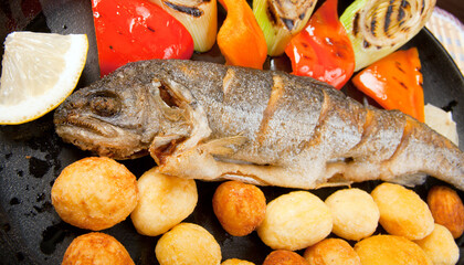 Grilled New England Seafood